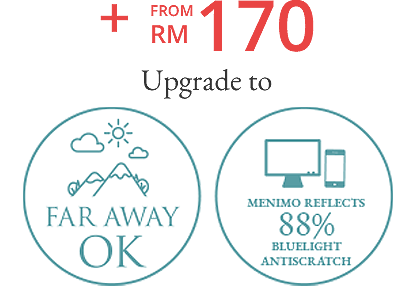 + FROM RM 185 Upgrade to Progressive Lenses (1.55) HOYA